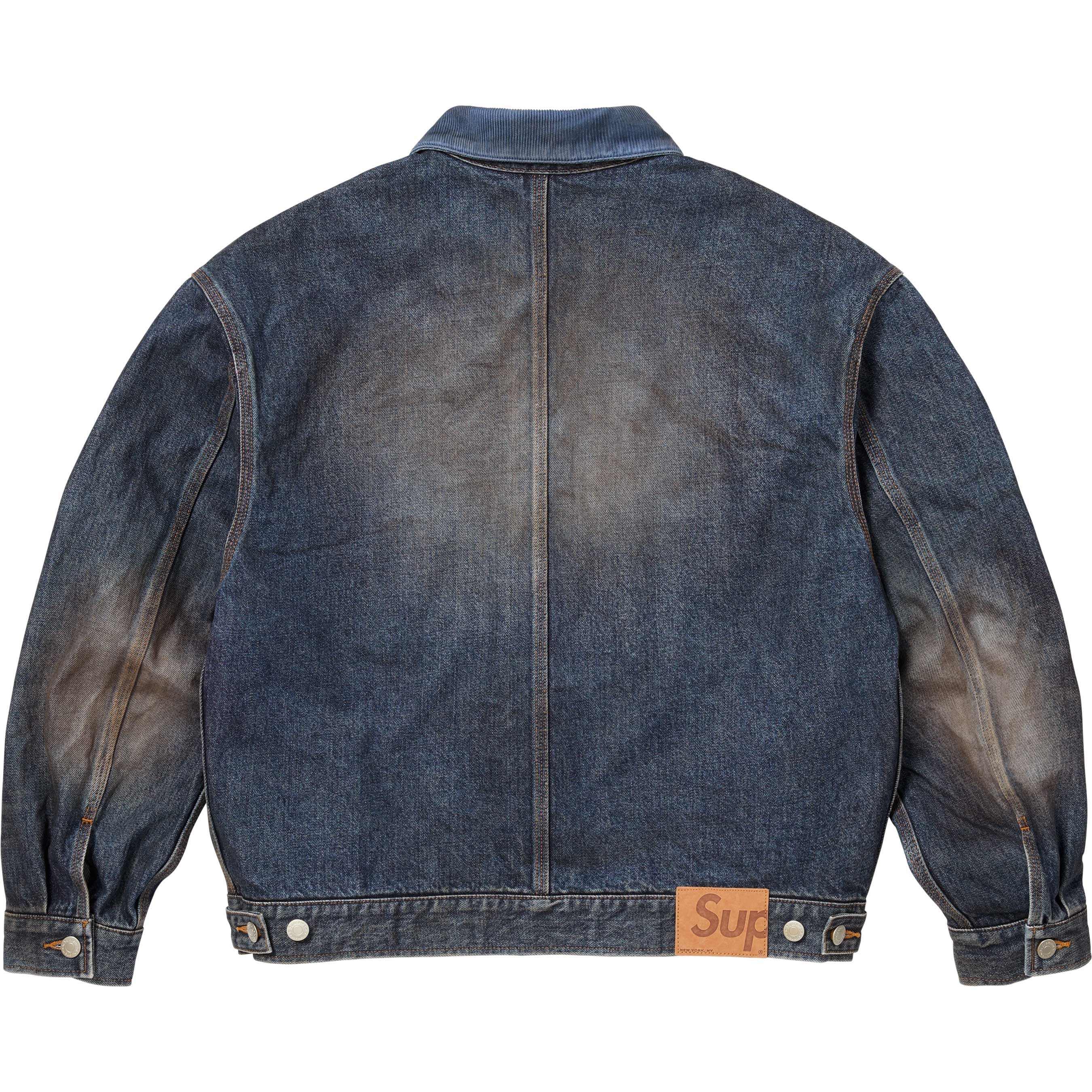 Distressed Selvedge Trucker Jacket view 16
